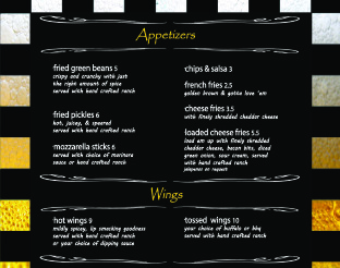 View Edna's Food Menu